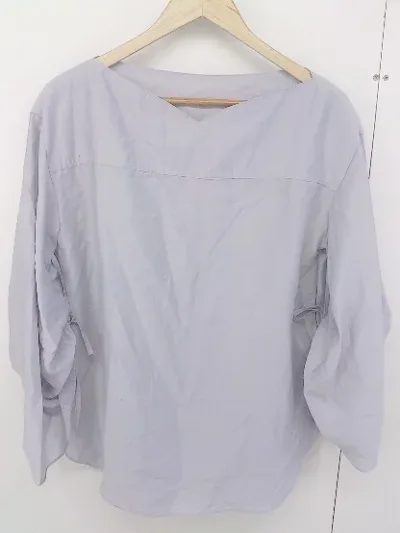 ◇ FONCE フォンセ Vネック 長袖 チュニック グレー レディース 【中古】