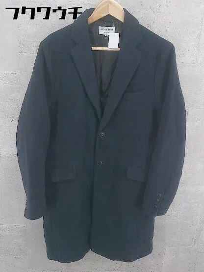 ■ FREAK'S STORE フリークスストア 長袖 チェスター コート サイズM ネイビー レディース 【中古】