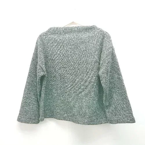◇ Lugnoncure ルノンキュール 裏起毛 ハイネック モコモコ 無地 シンプル 長袖 ニット サイズF グレー レディース E 【中古】