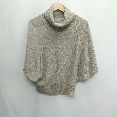 ◇ ⊇ Titilate Valet ティティレートヴァレット 半袖 ニットチュニック サイズ38 ブラウン レディース E 【中古】