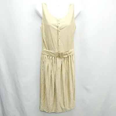 ◇ ⊂ madame NICOLE ニコル 袖なし 膝下 ワンピース サイズ表記なし イエロー レディース E 【中古】