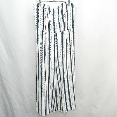 ◇ ◎ ⊂ H&M エイチ アンド エム ストライプ オールインワン サイズ40 ホワイト系 レディース E 【中古】