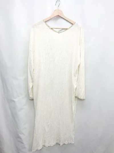 ◇ ⊇ green label relaxing グリーンレーベル リラクシング 長袖 膝下丈 ワンピース サイズF ベージュ系 レディース E 【中古】