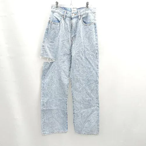 ◇ Θ W.W.G .ダブルダブルジー 切りっぱなし デニム サイズF ブルー系 レディース E 【中古】