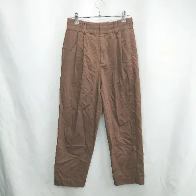 ◇ ⊇ nano universe ナノ ユニバース ツータックパンツ サイズ36 ブラウン レディース E 【中古】