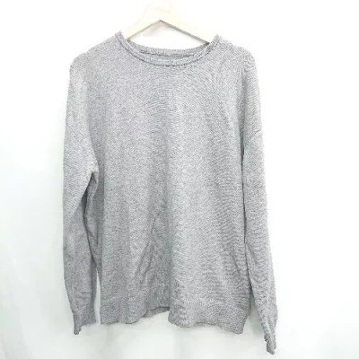 ◇ ⊆ antiqua アンティカ マシュマロタッチ 長袖 ニット サイズF グレー レディース E 【中古】