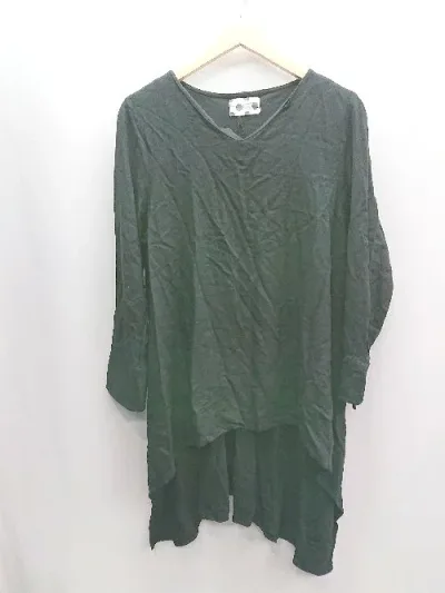 ◇ ⊂ antiqua アンティカ 長袖 チュニック サイズ表記なし ブラック レディース E 【中古】