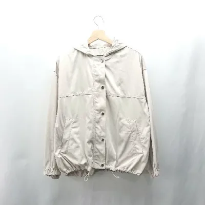 ◇ ⊂ PAGEBOY ページボーイ フード付き 長袖 ジャケット サイズF ベージュ系 レディース E 【中古】