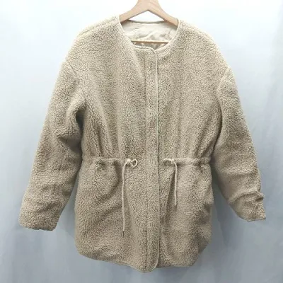◇ ⊇ SALON リバーシブル 長袖 ブルゾン サイズF ベージュ レディース E 【中古】