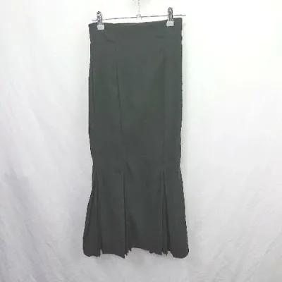 ◇ ⊇ JUNOAH ジュノア サイドジップ ロング マーメイド スカート サイズM ブラック レディース E 【中古】