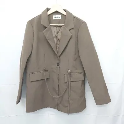 ◇ ⊇ Par Avion パラビオン ウエストベルト 長袖 ジャケット サイズF ブラウン系 レディース E 【中古】