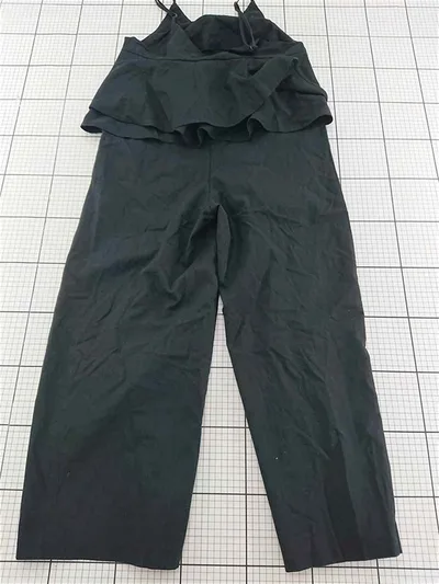 ◇ Θ La-gemme ラジェム オールインワン ブラック系 リネン混 レディース E 【中古】
