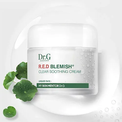 ドクタージー レッドブレミッシュ クリア スージング クリーム (70ml)Dr.G R.E.D BLEMISH 乾燥肌 しっとり うるおい ジェル クリーム 化粧品 韓国コスメ $