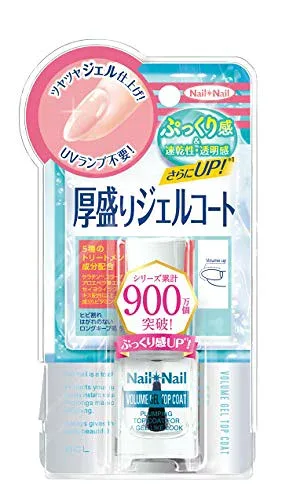ネイルネイル ボリュームジェルトップコートN 10mL ネイル ネイルコート トップコート ジェルネイル風 ぷくっと感 厚盛り 速乾 透明 ツヤ