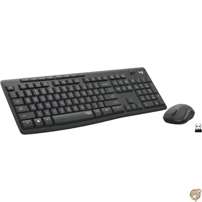 Logicool (ロジクール) MK295 静音ワイヤレスキーボード&マウスセット SilentTouchテクノロジー搭載 フルサイズ 高精度オプティカルトラッキング 遅延のない安定したワイヤレス接続 クリック音・打鍵音90%カット グラファイト