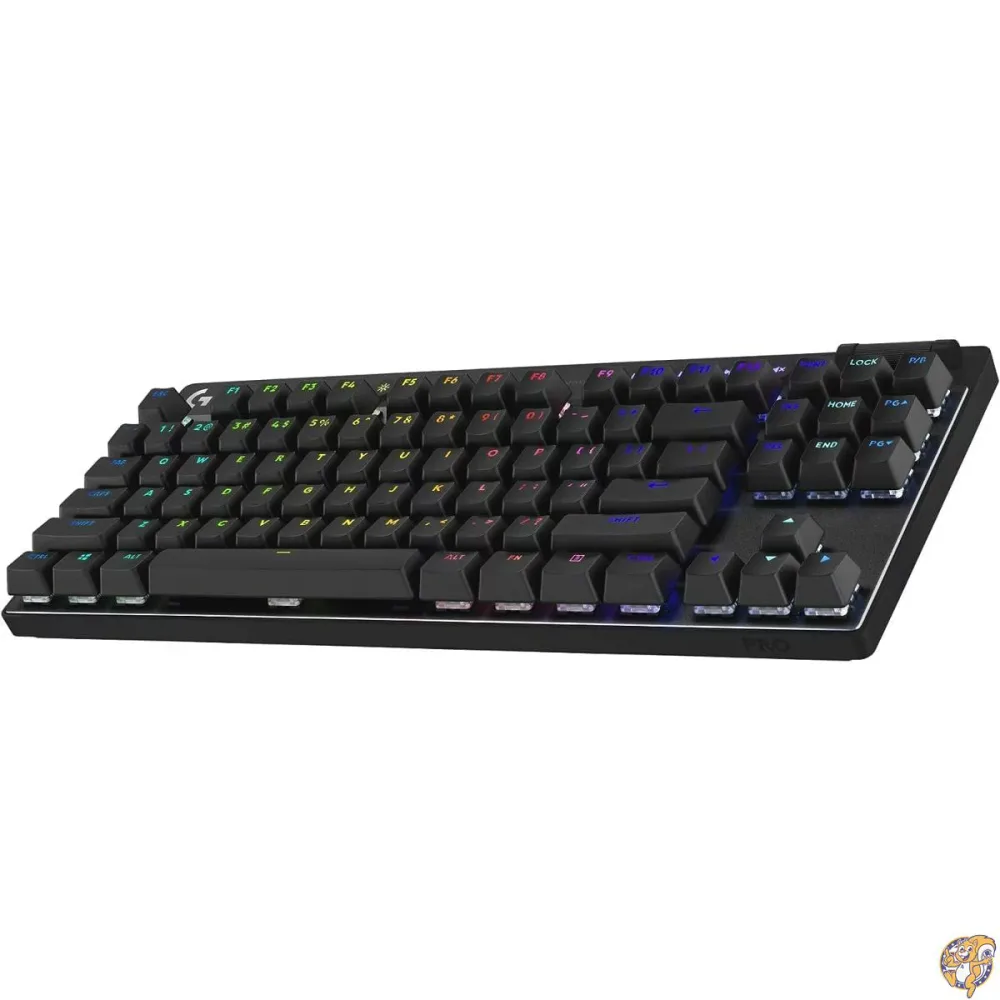 Logitech G PRO X TKL LIGHTSPEED ワイヤレス ゲーミングキーボード 持ち運びに便利なテンキーレス設計 LIGHTSYNC RGB PBTキーキャップ タクタイルスイッチ (GX Brown) ブラック