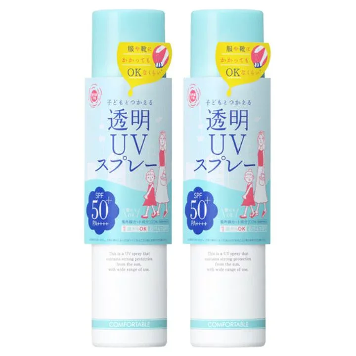 【2個セット】紫外線予報 透明UVスプレー ヘルス&ビューティ UVケア