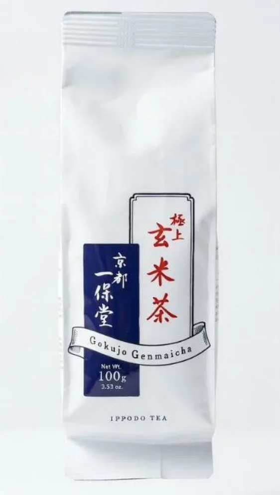 送料無料【極上玄米茶・100g袋 】一保堂茶舗 いっぽどうちゃほ お茶っぱ 茶葉 緑茶 玉露 お茶 一保堂茶舗 手土産 お供え お土産 お歳暮 バレンタイン ホワイトデー 母の日 父の日