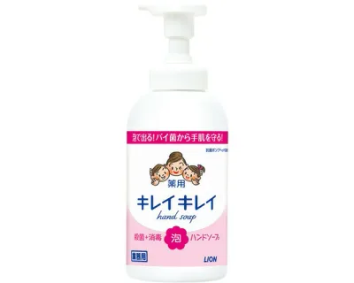 ハンドソープ 業務用 キレイキレイ薬用泡ハンドソープ 550mL ライオンハイジーン │ 泡ででるタイプ 本体 ポンプ 大容量 殺菌 消毒 医薬部外品 手洗い 石けん 手肌 高齢者 介護 病院 施設 法人 会社 備品 日用品 消耗品 介護用品
