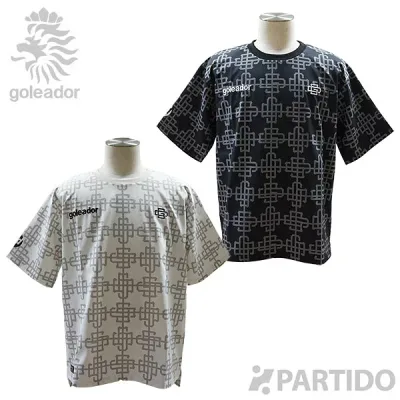 【SALE 3割引 セール品】【メール便送料無料】 ゴレアドール goleador GD-110 昇華GDロゴモノグラム オーバーサイズ ストレッチピステシャツ 【サッカー フットサル ウェア】
