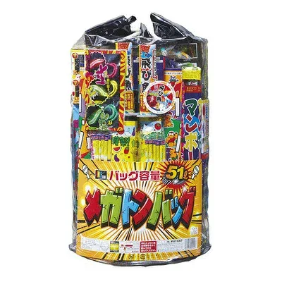メガトンバッグ 花火セット(手持ち・打ち上げ) スポーツ 外遊び用品 おもちゃ ゲーム 夏 アウトドア レジャー 大人数のグループ向け