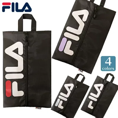 FILA シューズバッグ フィラ シューズケース 男女兼用 ユニセックス 普段使い カジュアル 学童 部活 クラブ レッスンバッグ 靴 入園 入学 収納 スポーツ 収納袋 【1点までメール便可】
