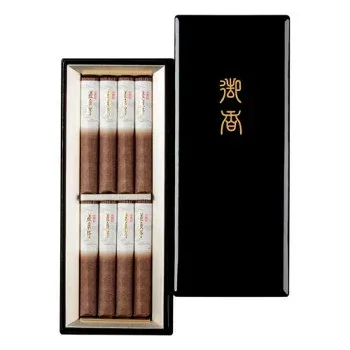 日本香堂 特撰 嵯峨野 塗箱短寸8入 65541【お寄せ品、返品キャンセル不可。欠品終売時連絡あり】