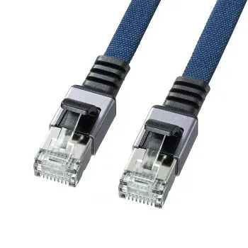 【メール便】 サンワサプライ カテゴリ6AメッシュフラットLANケーブル ブルー 5m KB-FL6AME-05BL【お寄せ品、返品キャンセル不可。欠品終売時連絡あり】