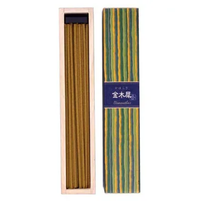 【直送品】日本香堂 かゆらぎ 金木犀 40本入 香立付 燃焼時間:約25分 甘く華やかな金木犀(きんもくせい)のフルーティフローラルな香り (4902125384040)【返品キャンセル不可】