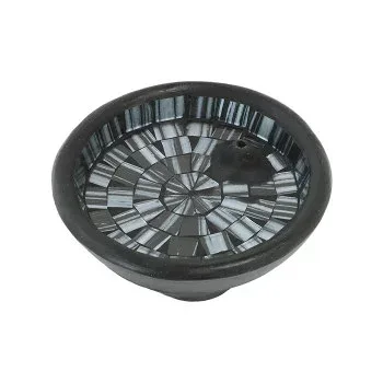 モザイクインセンスホルダー ラウンド ブラック 10223841124【お寄せ品、返品キャンセル不可。欠品終売時連絡あり】