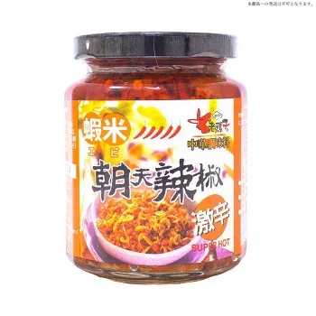 【直送品】友盛貿易 老騾子 蝦米朝天辣椒 240g×24本 0210217【お寄せ品、返品キャンセル不可。欠品終売時連絡あり】