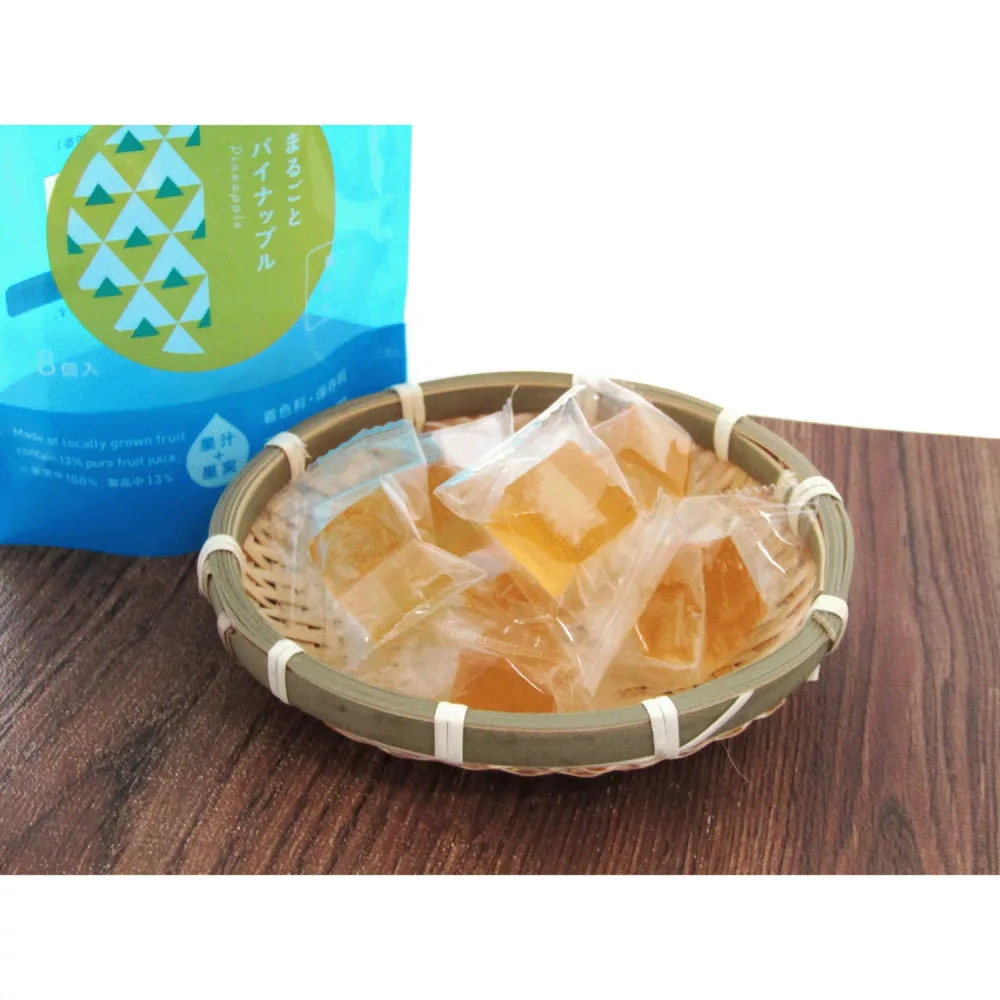 【直送品 北海道沖縄離島不可】琥珀菓・まるごとパイナップル【3個セット】【返品キャンセル不可】