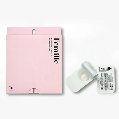 フェミーユ フェミニンウォッシュ 16packs【楽天倉庫直送h】 ボディケア ゾーン用ソープ 個包装 軽量コンパクト フリーズドライ 無香料 弱酸性