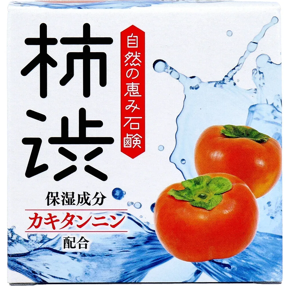 【6個セット】自然の恵み石鹸 柿渋 80gx6個セット【楽天倉庫直送h】 化粧品 コスメ ボディケア 石けん ボディソープ 保湿成分配合