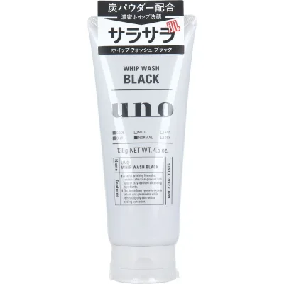 【3個セット】UNO ウーノ ホイップウォッシュ ブラック f 洗顔料 130gx3個セット【楽天倉庫直送h】 化粧品 コスメ スキンケア 洗顔料 洗顔フォーム