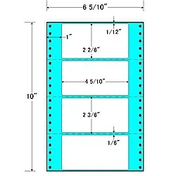 【送料無料】東洋印刷 MT6I タックフォームラベル 6 5/ 10インチ×10インチ 4面付(1ケース1000折)【在庫目安:お取り寄せ】| ラベル シール シート シール印刷 プリンタ 自作