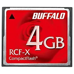 【送料無料】バッファロー RCF-X4G コンパクトフラッシュ ハイコストパフォーマンスモデル 4GB【在庫目安:お取り寄せ】