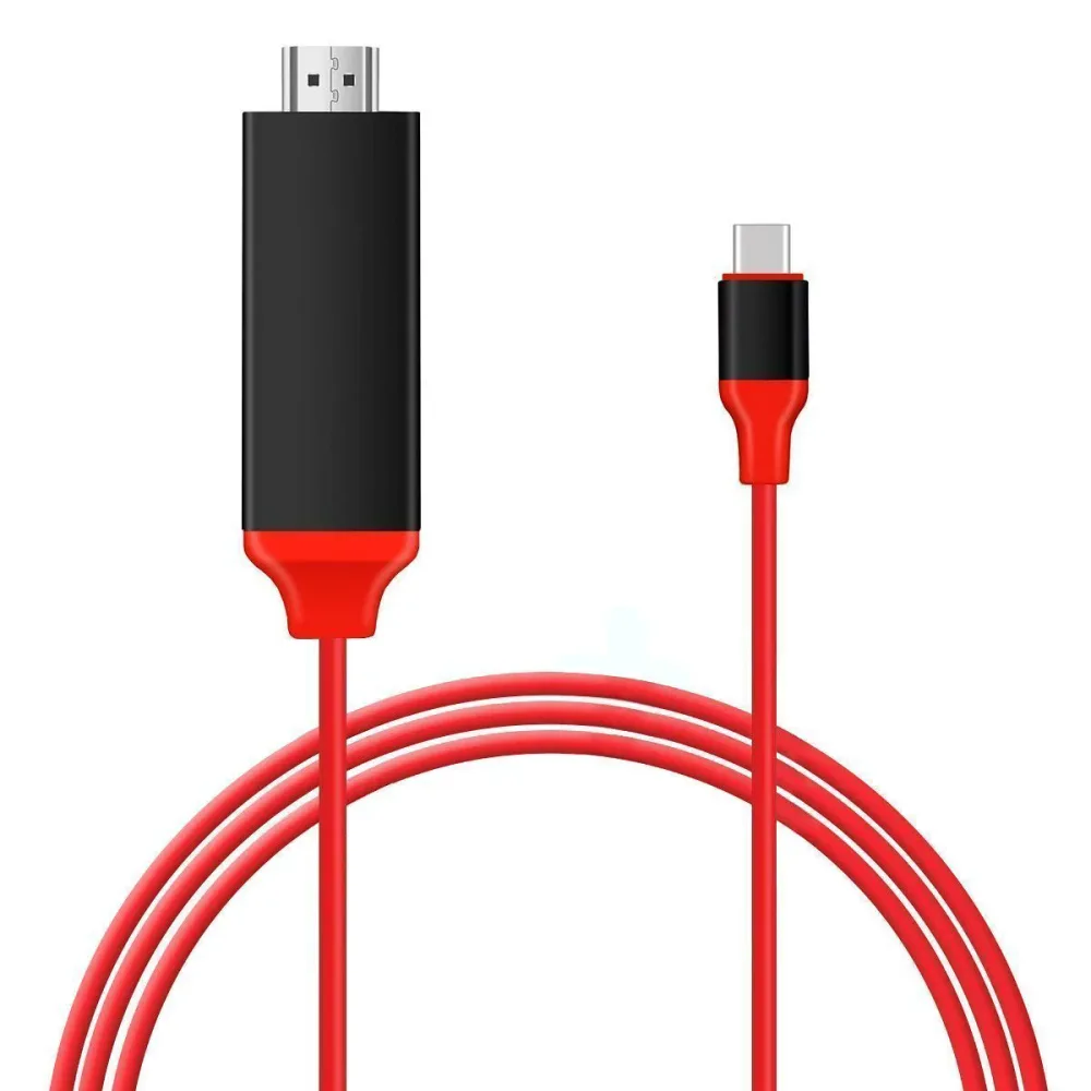 【送料無料】USB type-C to HDMIケーブル 2m 変換アダプタ 4K / HD1080P USB3.1対応 2016 MacBook Pro、2015 MacBook、ChromeBook Pixel、DELL BOOK、ASUS、HUAWEI、HTC、LUMIA、HP、MIなど対応 Type-Cオス (Thunderbolt 3 互換性) to HDMIメス