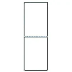 【送料無料】東洋印刷 TMR-3C PDラベルCタイプ タテ2面付(再剥離タイプ)(サーマルプリンタ対応)(2000折)【在庫目安:お取り寄せ】| ラベル シール シート シール印刷 プリンタ 自作