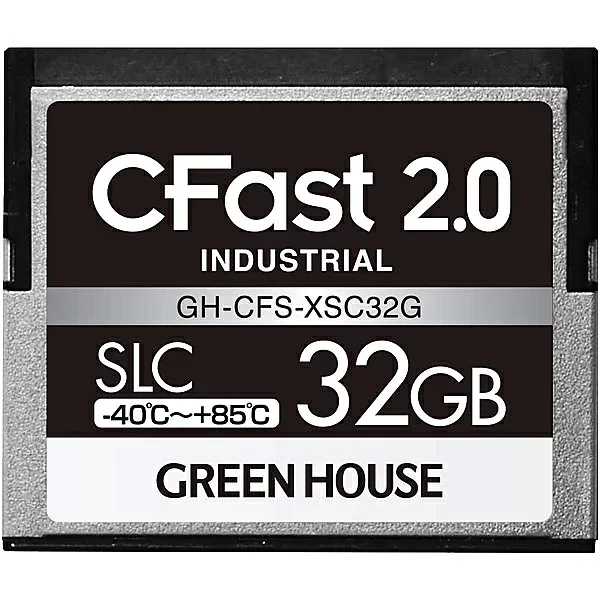 【送料無料】GREEN HOUSE GH-CFS-XSC32G CFast2.0 SLC -40度85度 32GB 3年保証【在庫目安:お取り寄せ】