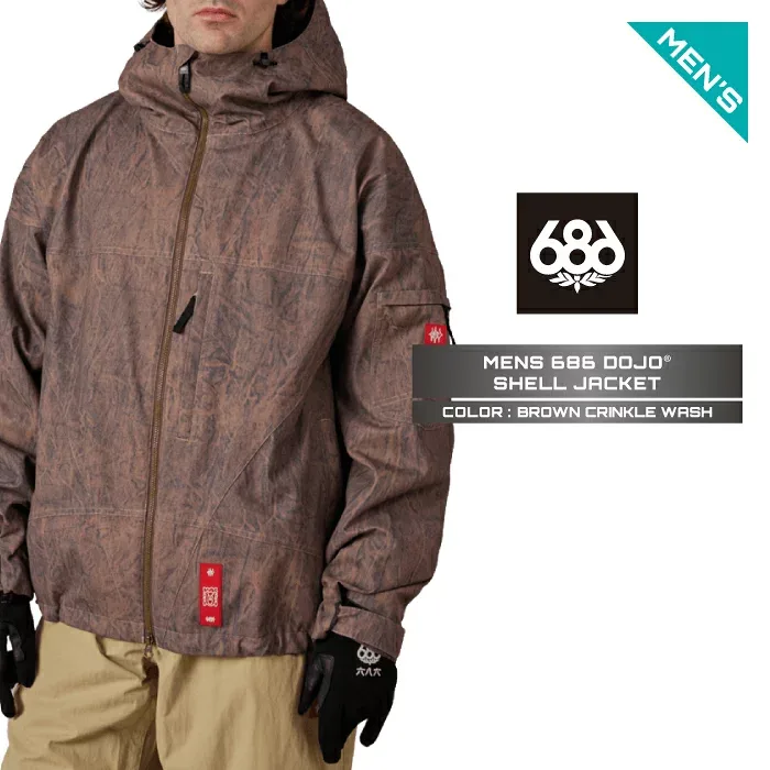 2026-27 686 686 DOJO SHELL JACKET Six Eight Six Dojo Shell Jacket Snowboarding Wear Men's 26-27 Japanese Genuine Product