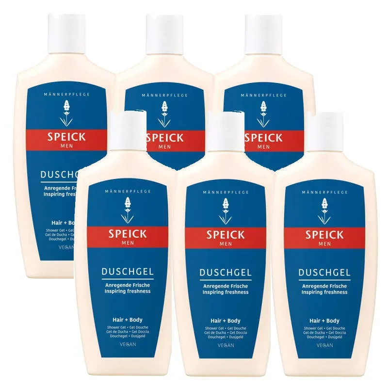 SPEICK スパイク メンズ・シャワージェル (男性用髪・全身用洗浄料) (250ml)×6点セット