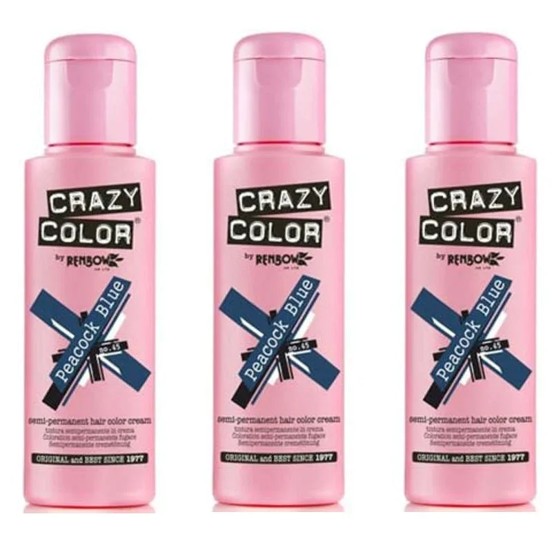 アレス クレイジーカラー ピーコックブルー 100ml(3点セット)