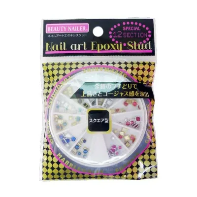 ビューティーネイラー nail art epoxy stud square NAA-38 (メール便でお届けします。(代引き不可))