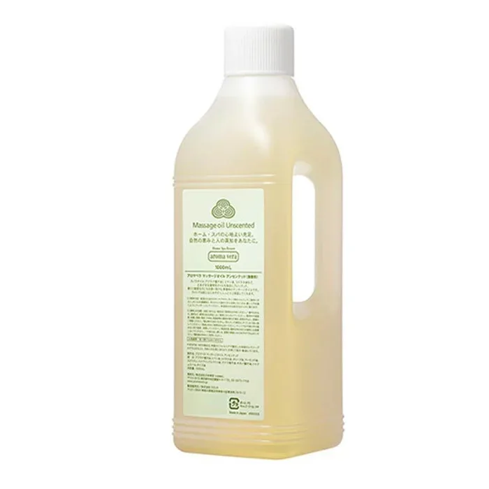 日本香堂 アロマベラ マッサージオイル アンセンテッド (詰替え用) 1000ml 注ぎキャップ付 89355 (北海道・沖縄は送料+660円頂戴します。)