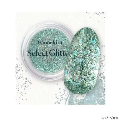 TSUMEKIRA(ツメキラ)×maki セレクトフラッシュグリッター green MAK-GLI-004 (メール便でお届けします。(代引き不可))