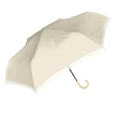中谷 傘 UVオーガンジーバイカラー折 ベージュ Parasol 折傘 925-061