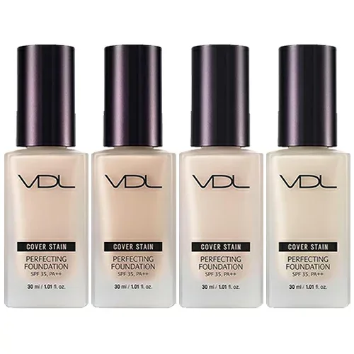 VDL カバーステイン パーフェクティングファンデーション 30ml カラー選択 リキッドファンデーション SPF35 PA++ VDL ファンデーション 送料無料 リキッドファンデ リキッド ツヤ肌 韓国コスメ
