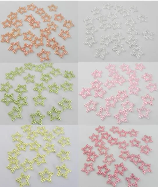 ☆ 星型パール ☆ つぶパール♪ 50個入り つぶつぶパールストーン パールストーン デコパーツ ハンドメイド 手作り ◆