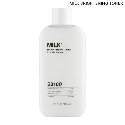 正規品 国内発送 MEDIHEAL メディヒール ミルクブライトニングトナー 300ml 韓国コスメ スキンケア 化粧水 保湿 肌荒れ防止 高保湿 乾燥肌 くすみ 乾燥対策 うるおい ツヤ肌 セラミド ヒアルロン酸 CICA ツボクサエキス ナイアシンアミド 【送料無料】【翌日配送対応】